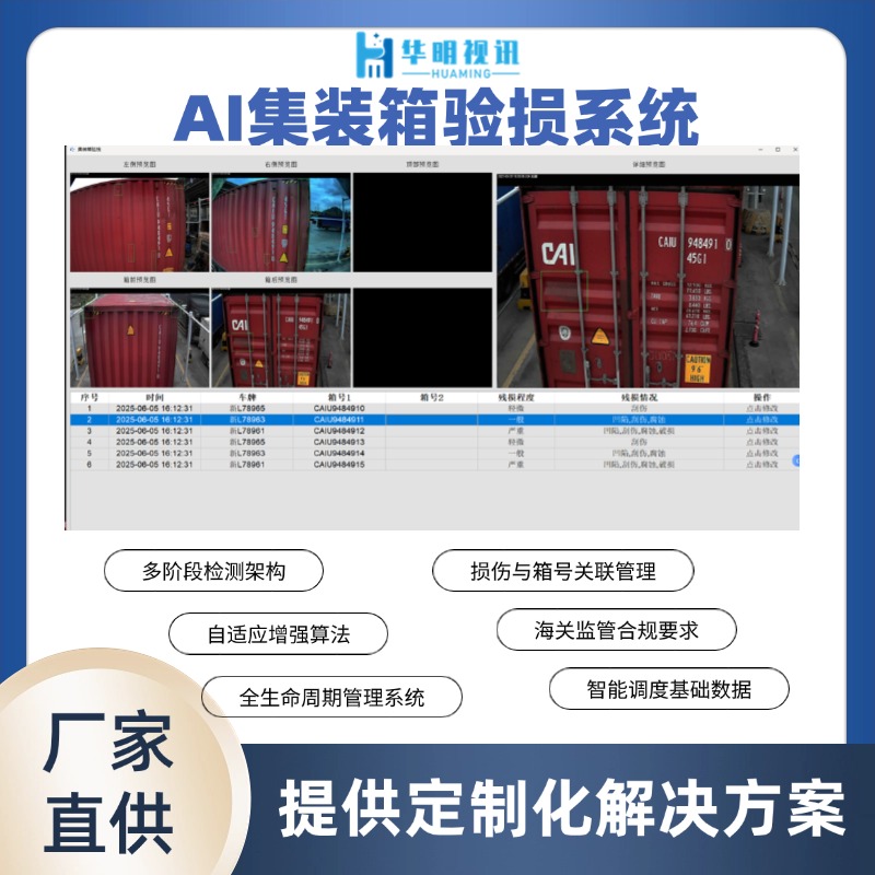 集裝箱殘損識別系統(tǒng)助力港口運輸降本增效